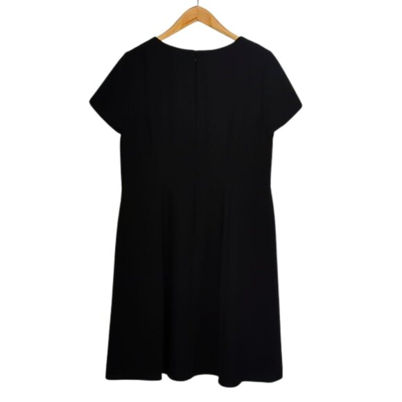 NWT Talbots‎ Black V-Neck Short Sleeve Career Dress | Size 16 - Picture 2 of 5